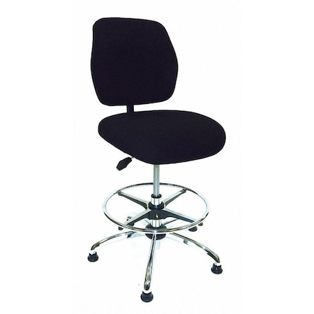 Workbench Chairs ESD Chair, 20 in to 27 in Height, Black MPN:1010446