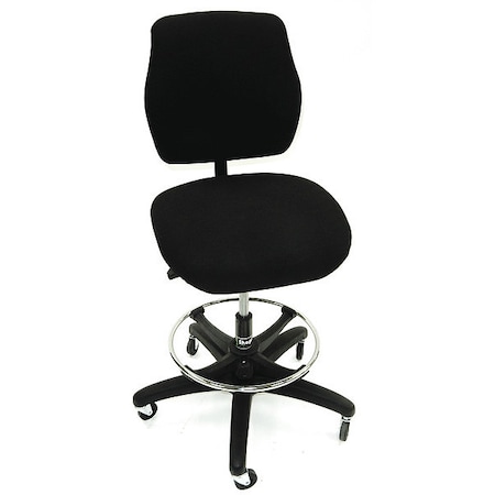 Workbench Chair, Black Fabric, 300 lb. MPN:1010555