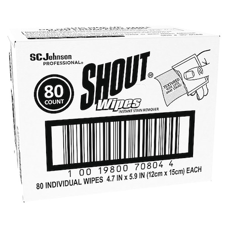 Shout Wipes Instant Stain Remover 80CT MPN:686661