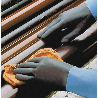 D0559 Chem Restnt Gloves Blue/Black Sz 9 PR MPN:CHML-09