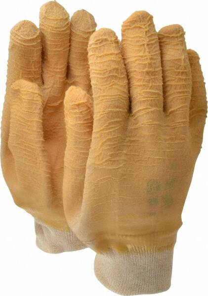 General Purpose Work Gloves: Large, Rubber Coated, Cotton MPN:63NFW-10