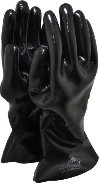 Chemical Resistant Gloves: Large, 26 mil Thick, Neoprene-Coated, Neoprene, Supported MPN:6784-10
