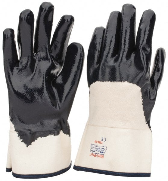 General Purpose Work Gloves: Medium, Nitrile Coated, Jersey MPN:7066-09