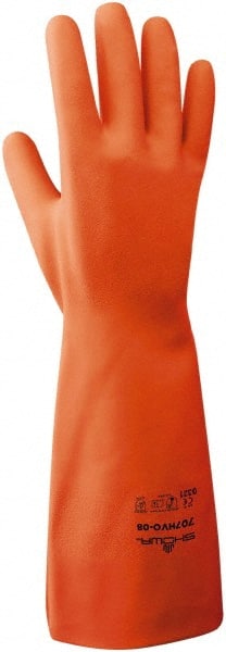 Chemical Resistant Gloves: X-Small, 9 mil Thick, Nitrile, Unsupported MPN:707HVO-06
