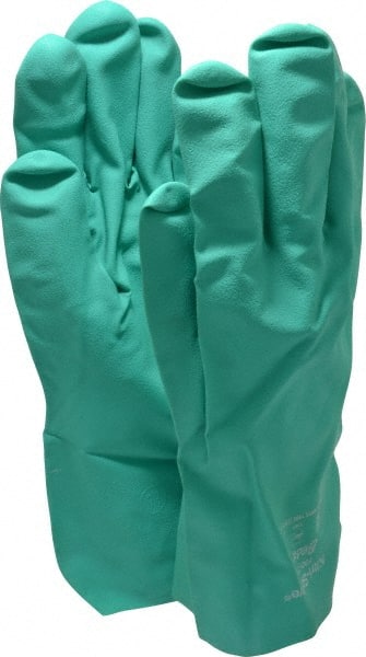 Chemical Resistant Gloves: 2X-Large, 15 mil Thick, Nitrile, Unsupported MPN:730-11