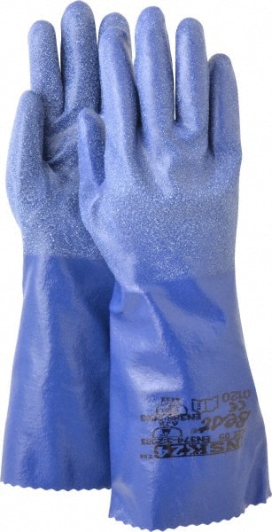 Chemical Resistant Gloves: Size Medium, 15.00 Thick, Nitrile, Supported MPN:NSK24-09