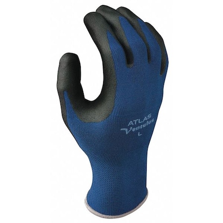 Coated Gloves, Foam Nitrile, Smooth, Palm, 4 Abrasion Level, Blue, M (7) 1 PR MPN:380M-07