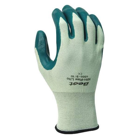 Coated Gloves, Nitrile, Smooth, Palm, 3 Abrasion Level, White, XS (6) 1 PR MPN:4500-06