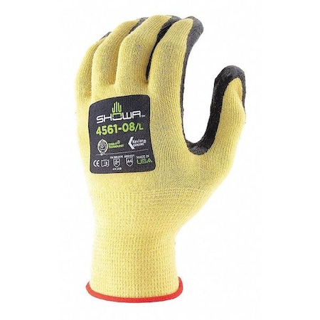 Knit Gloves, Cut Level A4, Dipped, Nitrile, Grip, L 1 PR MPN:4561L-08-V
