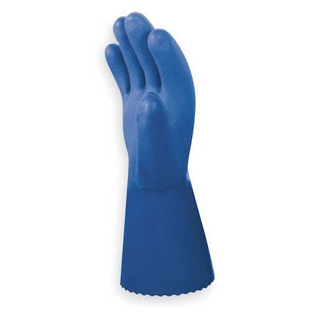 660 Chemical Resistant Gloves, PVC, 12 in L, 16 mil, Blue, M, 1 PR MPN:660M-08