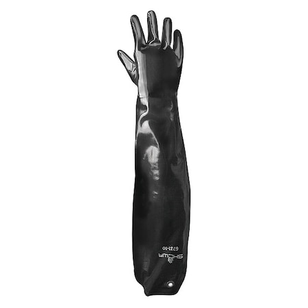 6731 Chemical Resistant Gloves, Neoprene, 31 in L, 60 mil, Black, L, 1 PR MPN:6731-10