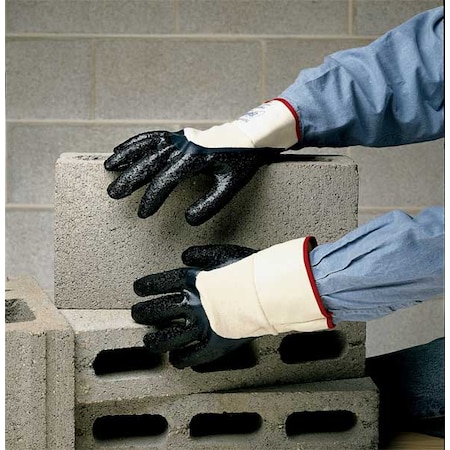 Cut-Resistant Coated Gloves, Cut Level 2, Nitrile, Rough, 10 1 PR MPN:7166R-10