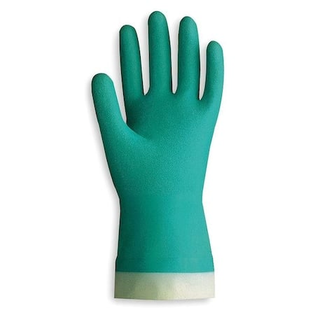 Chemical Resistant Gloves, Nitrile, Gauntlet, Green, M, 1 PR MPN:730-08-V