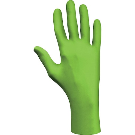 7705PFT, Disposable Gloves, 4 mil Palm, Nitrile, Powder-Free, M (8), 100 PK, Green MPN:7705PFTM