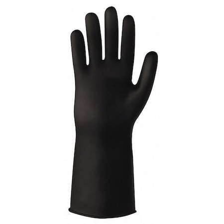 Chemical Resistant Gloves, Butyl, Grain Full, Beaded, Black, 9, 1 PR MPN:878R-09