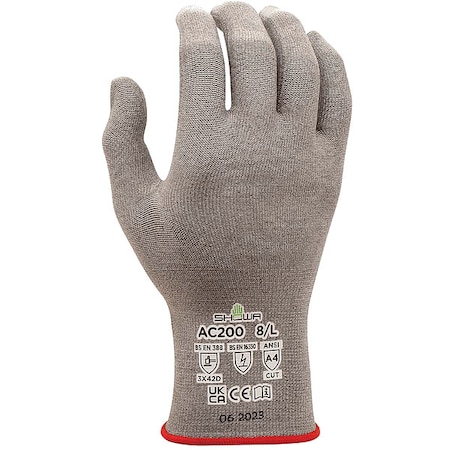 Knit Gloves, Cut Level A4, Uncoated, Not Applicable, L 1 PR MPN:AC200L-08