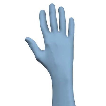 Cleanroom Gloves, 6 ISO Class, Nitrile, 11 in L, 6 mil, Blue, XS, 50 PK MPN:B9905PFXS