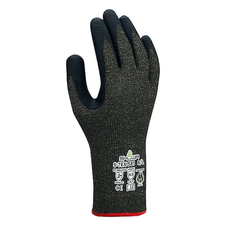 Coated Gloves, Nitrile, M, PR, VF, 160G06, M 1 PR MPN:S-TEX581M-07-V
