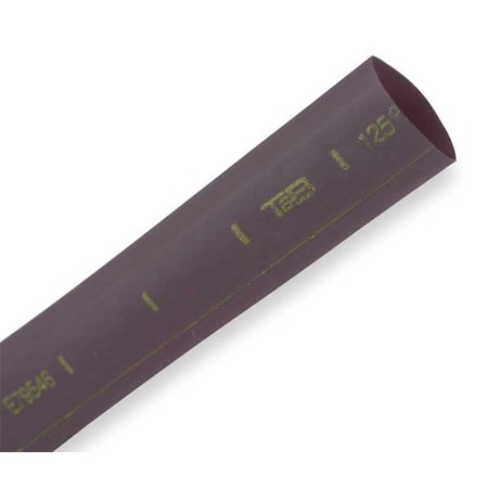 Heat Shrink Tube, Thin Wall, 2:1 I.D. Shrink Ratio, 0.5 in I.D. Before Shrinking, Black, 6 in MPN:CPO50006
