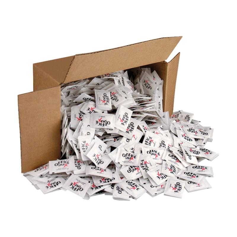 Office Snax Sugar Packs, 2.8 Oz, Carton Of 1,200 (Min Order Qty 3) MPN:00021