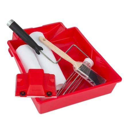 Paint Roller Kit, 4 Pieces, Polypropylene MPN:2007031