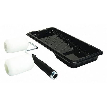Paint Roller Kit, 4inL Roller, Knit Fabric MPN:2007320