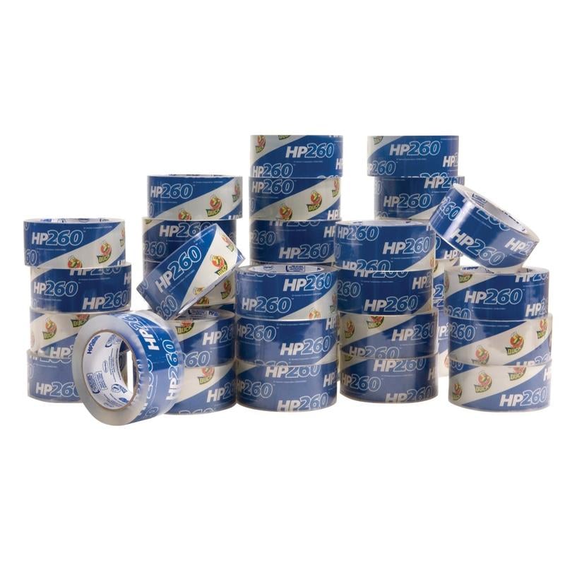 Duck HP260 Super High-Performance Packaging Tape, 1-7/8in x 60 Yd., Crystal Clear, Pack Of 36 Rolls MPN:1288647