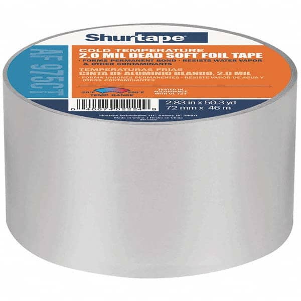 Silver Aluminum Foil Tape: 4 mil Thick MPN:232035