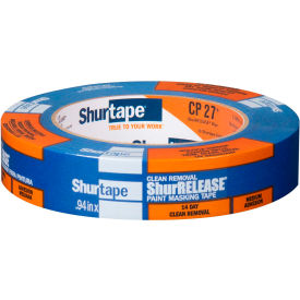 Shurtape® 14-Day ShurRELEASE® Blue Painter's Tape Multi-Surface Blue 24mmx55m 36/Case 202872