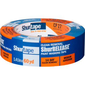 Shurtape® 14-Day ShurRELEASE® Blue Painter's Tape Multi-Surface Blue 36mmx55m 24/Case 202879