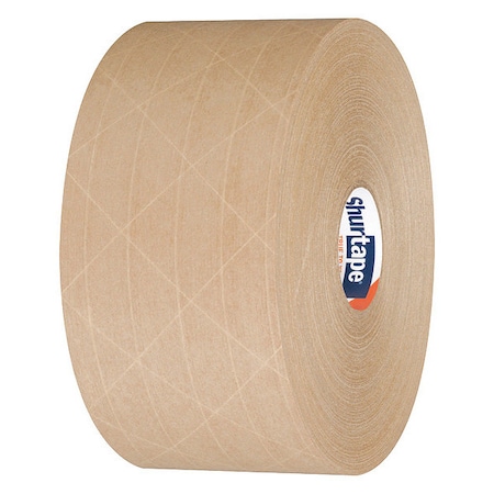 Water-Activated Packaging Tape, 70 mm W, 115m L, 5 mil Thick, Brown, PK8 MPN:101682
