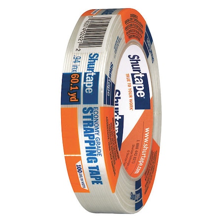 Packaging Tape, 24mm W, Clear, 4-47/64