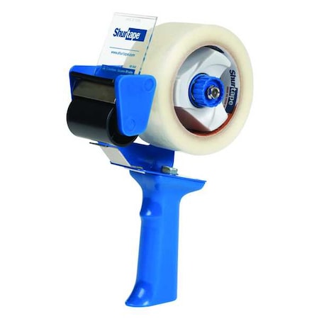Tape Dispenser, Handheld, For Tape 2 in W, 3 in Core Dia, 11 3/4 in L, Pistol Grip, Blue MPN:900617