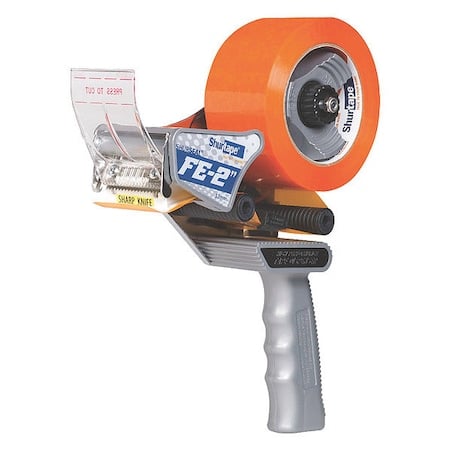 Tape Dispenser, 53 mm Max. Tape Width. 5 1/2 in Tape Core Dia, Pistol, Plastic, Gray MPN:903250