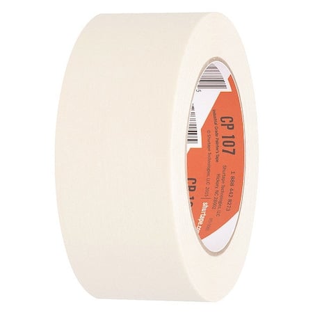 Masking Tape, 48 mm W x 55 m L, 4.9 mil Thick, Tan, Rubber Adhesive, 24 PK MPN:100466