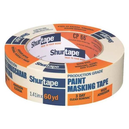 Painter's Tape, Natural, 36 mm W, 55 m L, 5.6 mil Thick, CP 066 MPN:102803