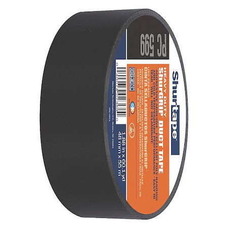 Duct Tape, Black, 60-1/8 yd L, 1-7/8 in W MPN:105462