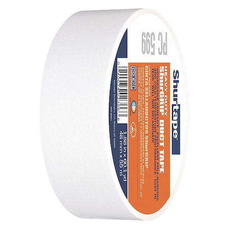 Duct Tape, White, 60-1/8 yd L, 1-7/8 in W MPN:105470