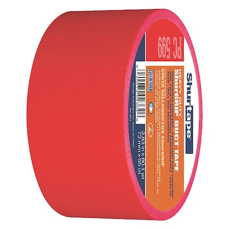 Duct Tape, Red, 60-1/8 yd L, 2-7/8 in W MPN:105497