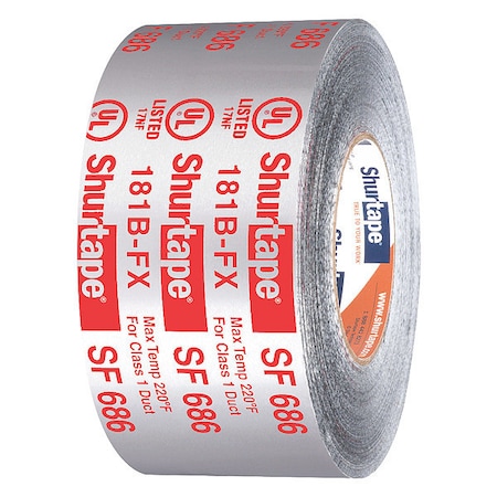 Foil Tape, Aluminum, 33-3/8 yd L, 2-7/8 in W MPN:111163