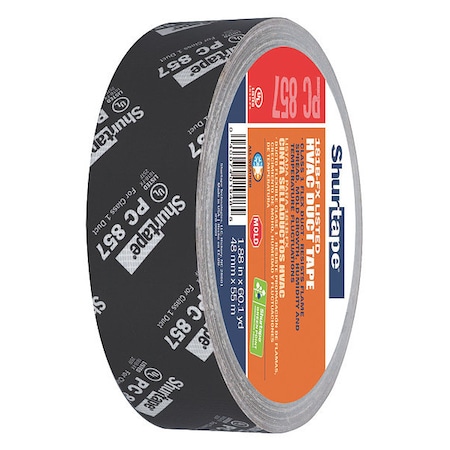 Duct Tape, Black, 60-1/8 yd L, 1-7/8 in W MPN:201885