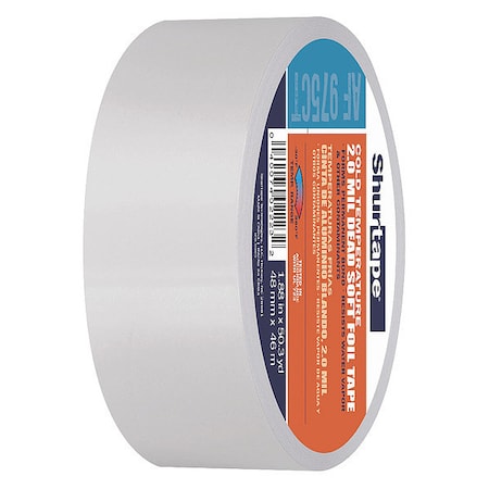 Foil Tape, Aluminum, 50-3/8 yd L, 1-7/8 in W MPN:232032