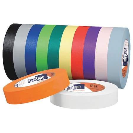 Masking Tape, 24mm X 55m Org., PK36, 4.865IN W x 4.865IN L, 4.5 mil Thick, Orange, 36 PK MPN:CP 631