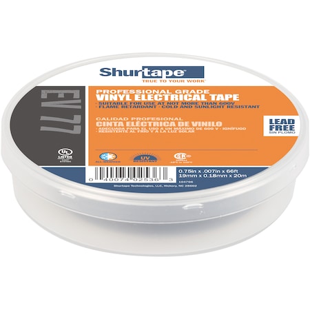 Electrical Tape, Black, 3/4