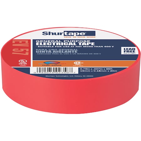 Ev 057 RED-3/4IN X 66FT MPN:200784