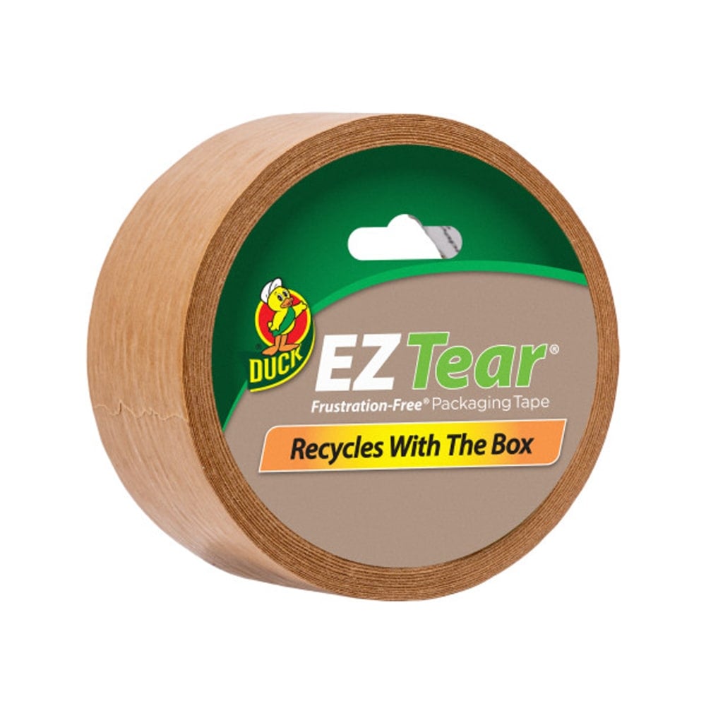 Duck EZ Tear Paper Tape Rolls, 25 Yd, 1-15/16in, Tan MPN:242828