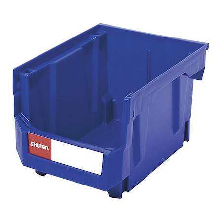 Hang & Stack Storage Bin, Blue, 7 in H, 7 in W, 10.7 in L MPN:1010004