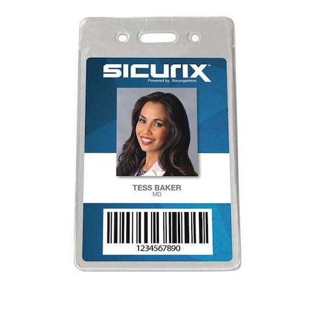 ID Badge Holder, Vertical, PK50 MPN:BAU 47820