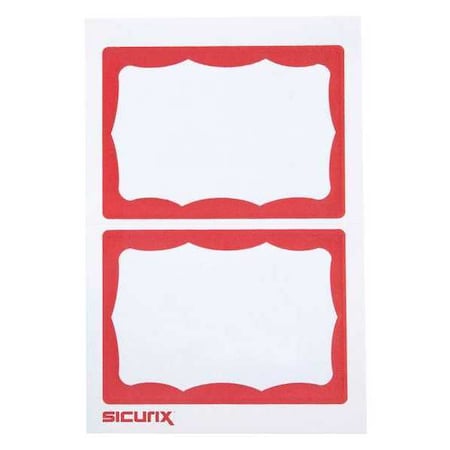 ID Adhesive Badge, Adhesive, PK600 MPN:BAU 67642
