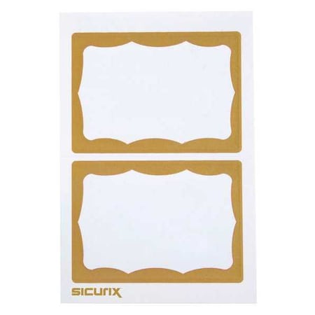ID Adhesive Badge, Adhesive, PK600 MPN:BAU 67647